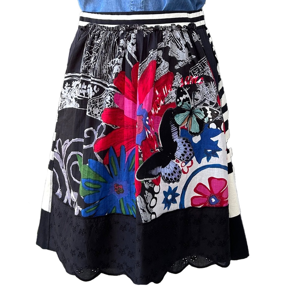 DESIGUAL SKIRT - Mixed Media art to wear